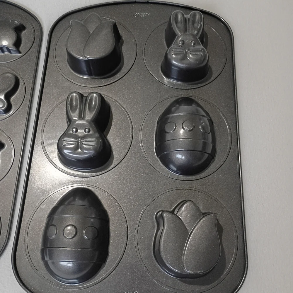 Wilton Easter and Spring Baking Molds Flower Duck Butterfly Egg Bunny